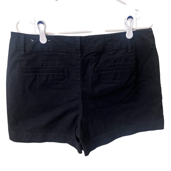 LOFT Black Monroe Chino 4" Cotton Shorts Size 10 - Picture 6 of 9